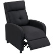 Fauteuil relax Nalac inclinable repose pieds extensible Noir