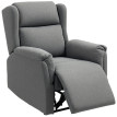Fauteuil de relaxation Merenne inclinable repose pieds gris foncé