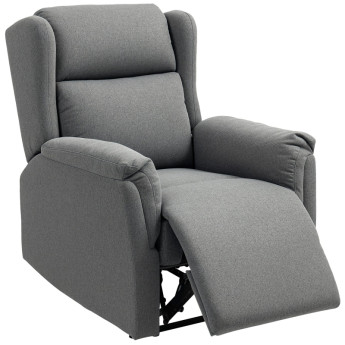 Fauteuil de relaxation Merenne inclinable repose pieds gris foncé