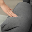 Fauteuil de relaxation Merenne inclinable repose pieds gris foncé