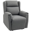 Fauteuil de relaxation Merenne inclinable repose pieds gris foncé
