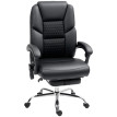 Chaise de bureau Yles massante chauffante inclinable repose pieds noir