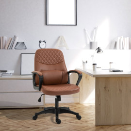 Chaise de Bureau Lorria Massage Ergonomique USB Marron