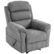 Fauteuil relax Celet massant chauffant appui tête réglable gris