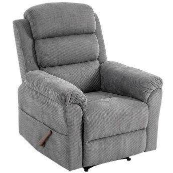 Fauteuil relax Celet massant chauffant appui tête réglable gris