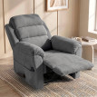 Fauteuil relax Celet massant chauffant appui tête réglable gris