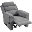 Fauteuil relax Celet massant chauffant appui tête réglable gris
