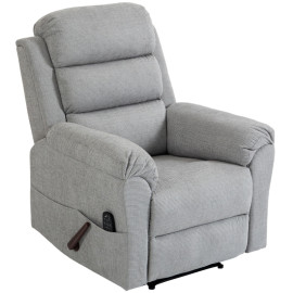 Fauteuil Elara massant inclinable chauffant gris clair