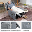 Aray fauteuil releveur inclinable électrique massage gris