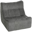 Fauteuil modulable Julen design tissu chenille gris