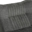 Fauteuil modulable Julen design tissu chenille gris