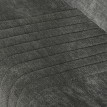 Fauteuil modulable Julen design tissu chenille gris