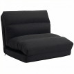 Fauteuil convertible Galilseon fauteuil paresseux inclinable tissu noir