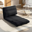 Fauteuil convertible Galilseon fauteuil paresseux inclinable tissu noir