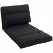 Fauteuil convertible Galilseon fauteuil paresseux inclinable tissu noir