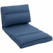 Fauteuil Jaec convertible inclinable tissu bleu foncé