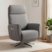 Fauteuil relax Kaolès inclinable massant pivotant gris argenté