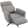 Fauteuil relax Kaolès inclinable massant pivotant gris argenté