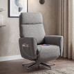 Fauteuil relax Kaolès inclinable massant pivotant gris argenté
