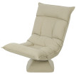 Selvaville Fauteuil relax pivotant inclinable velours beige