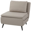 Fauteuil convertible lit chaise longue Léerulac 3 en 1 taupe