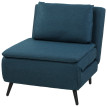 Fauteuil convertible Velsaiaville lit chaise longue 3 en 1 bleu foncé