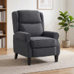 Peleet fauteuil relax inclinable bouclette anthracite