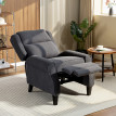 Peleet fauteuil relax inclinable bouclette anthracite