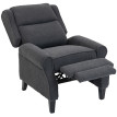 Peleet fauteuil relax inclinable bouclette anthracite