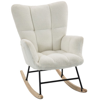 Fauteuil Taretaval à bascule teddy noir