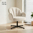 Fauteuil lounge Laiolac velours beige