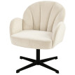 Fauteuil lounge Laiolac velours beige