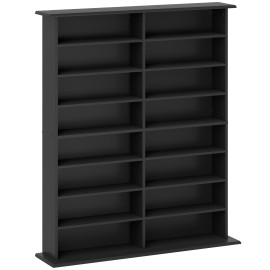 Étagère de rangement Paen CD DVD noire