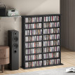 Étagère de rangement Paen CD DVD noire