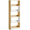 Bibliothèque Anromont modulable 5 niveaux chêne blanc