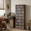 Produit Lanravaès meuble CD DVD rangement étagère effet bois