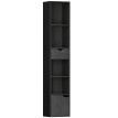 Etagère bibliothèque colonne Ceryval rangement design noir