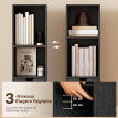 Etagère bibliothèque colonne Ceryval rangement design noir