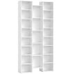 Emrais Bibliothèque étagère 21 compartiments blanc