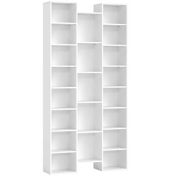 Emrais Bibliothèque étagère 21 compartiments blanc