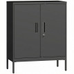 Armoire de rangement Gaia métallique verrouillable noire