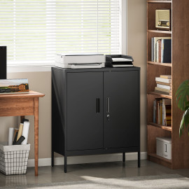 Armoire de rangement Gaia métallique verrouillable noire