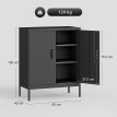 Armoire de rangement Gaia métallique verrouillable noire