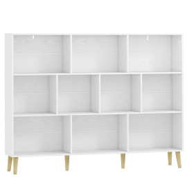Ylioane bibliothèque nordique 10 compartiments blanc
