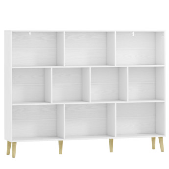 Ylioane bibliothèque nordique 10 compartiments blanc