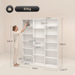 Bibliothèque Boelec 6 niveaux 17 compartiments blanc