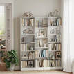 Bibliothèque Boelec 6 niveaux 17 compartiments blanc