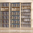 Avenne Rangement CD DVD 24 compartiments effet bois clair