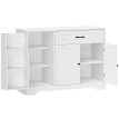 Buffet Felseelval rangement étagères réglables tiroir blanc