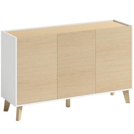 Buffet Alenen nordique bicolore bois clair blanc